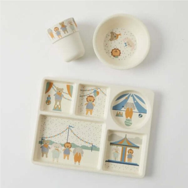 Bamboo 3pc Divider Dining Set - Spectacular