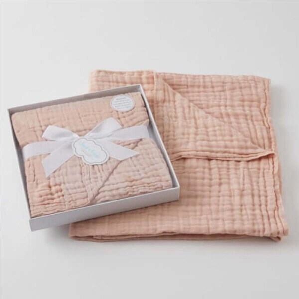 Double Muslin Cotton Blanket - Peach Whip