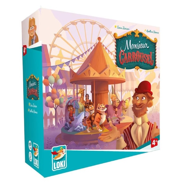 Loki Monsieur Carrousel Kids/Children Tabletop Cooperative Fun Play Game 4y+