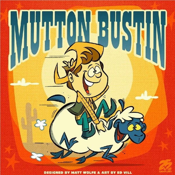25th Century Games Mutton Bustin Party Board Game Play Night Kids/Family 8y+