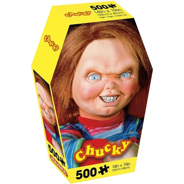 500pc Aquarius Chucky Coffin Box Jigsaw Puzzle Kids/Children Game 35x48cm