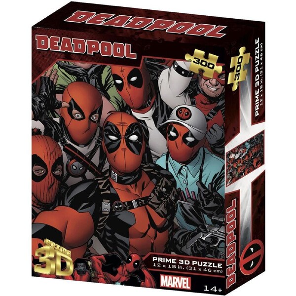 300pc Prime Marvel Deadpool 3D Jigsaw Puzzle Kids/Children Game 31x46cm 14y+