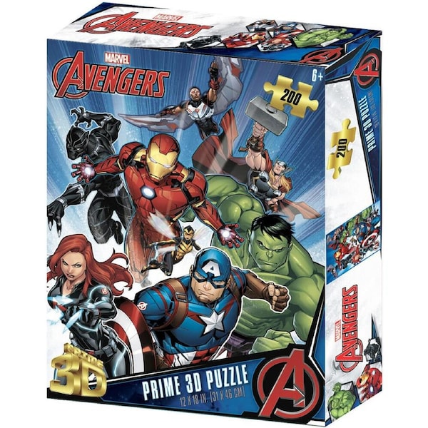 200pc Prime Marvel Avengers 3D Jigsaw Puzzle Kids/Children Game 31x46cm 6y+