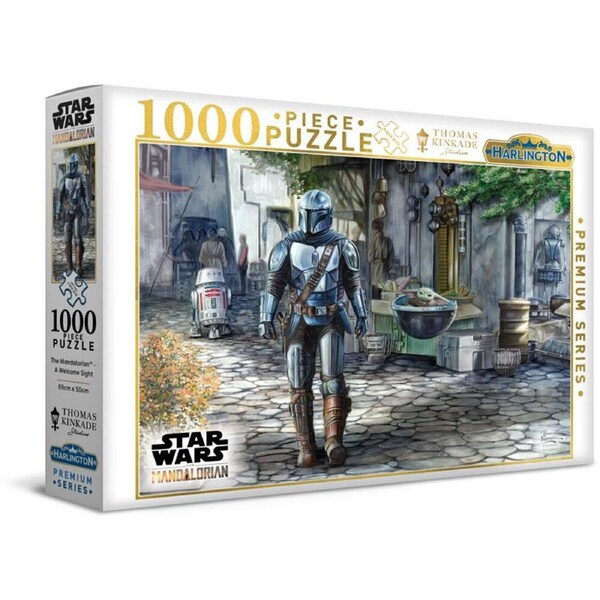 1000pc Harlington Star Wars The Mandalorian A Welcome Sight Puzzle Game 69x50cm