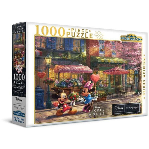 1000pc Harlington Disney Mickey & Minnie Sweetheart Cafe Puzzle Game 69x50cm