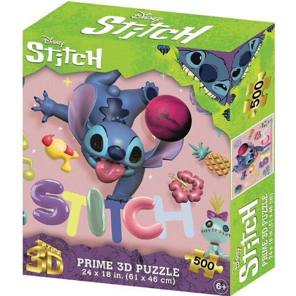500pc Prime Disney Stitch #4 Jigsaw 3D Puzzle Kids/Children Game 61x46cm 6y+