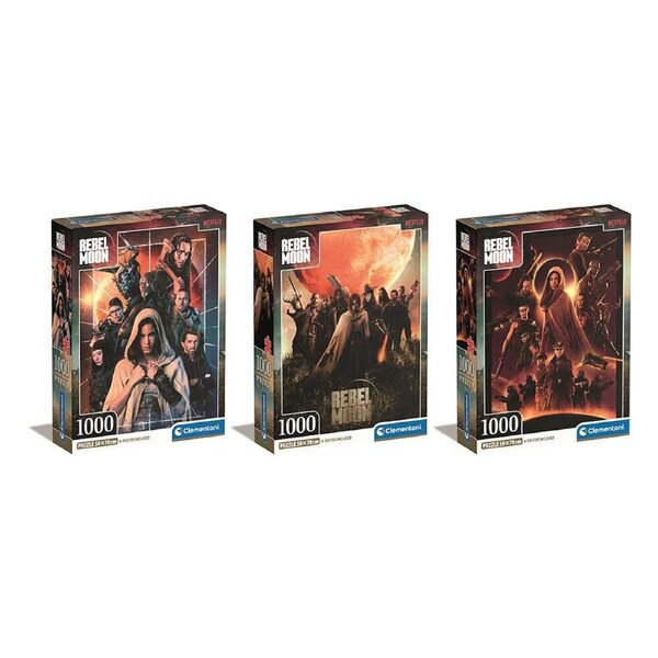 3000pc Clementoni Netflix Rebel Moon Compact 1, 2 & 3 Jigsaw Puzzle 50x70cm