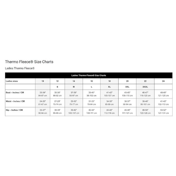 Thermo Fleece® Ladies Sleeveless Thermal Tank Top Poly Cotton - Black XXXL