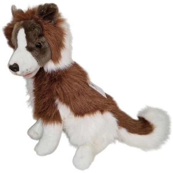 Bocchetta Plush Toys - Dog Border Collie Chocolate - Brandy 35cm