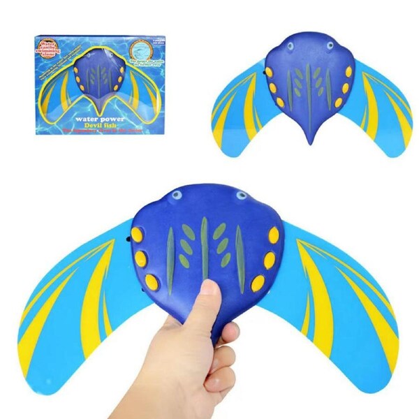 Catzon Stingray Underwater Glider Self-Propelled Swimming Pool Toy Adjustable Fins-Blue