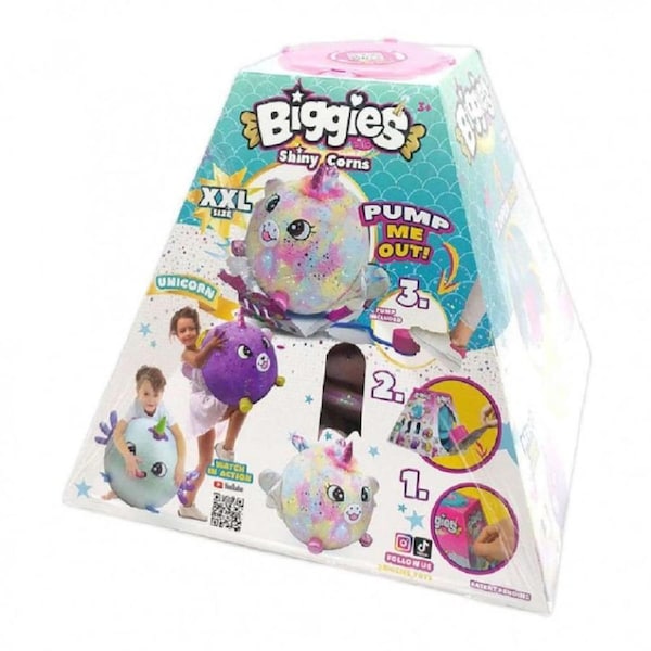 Biggies XXL Shinycorns Inflatable Plush (Designs may vary)