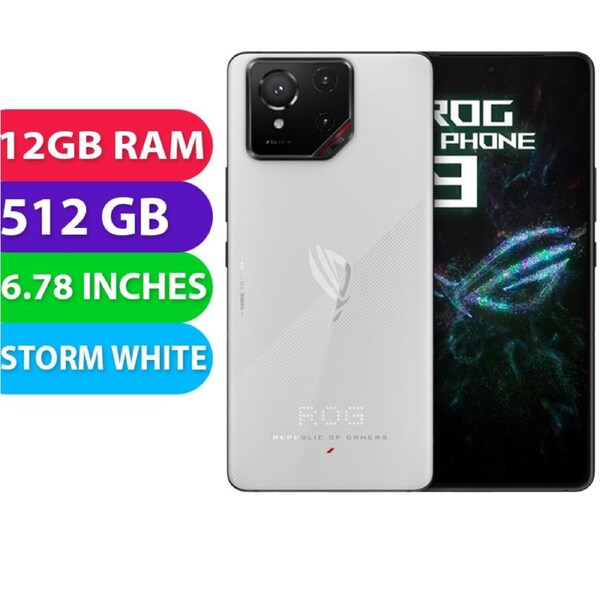 Asus ROG 9 5G (12GB RAM, 512GB, Storm White) - BRAND NEW