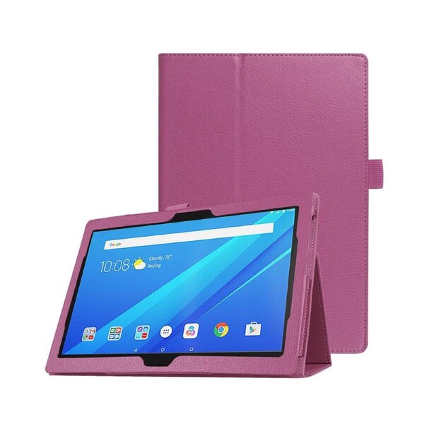 Purple Premium Lenovo Tab 4 10 Plus Inch Tablet Leather Case Cover