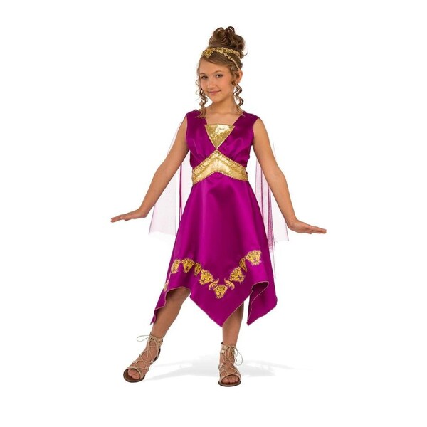 Rubies Grecian Goddess Girls/Kids Satin Dress Up Party Costume Outfit S