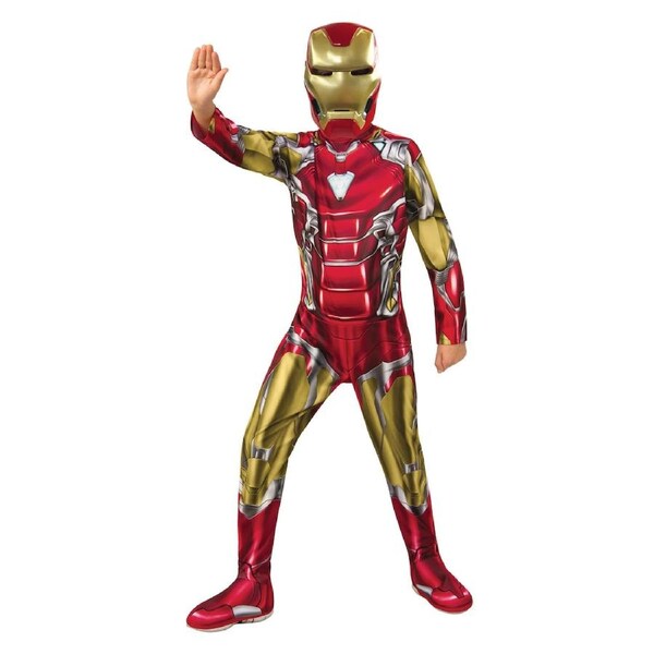 Marvel Iron Man Classic Kids/Boys Dress Up Party Costume Jumpsuit 3-5