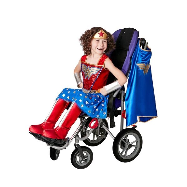 Dc Comics Wonder Woman Adaptive Girls Dress Up Costume L
