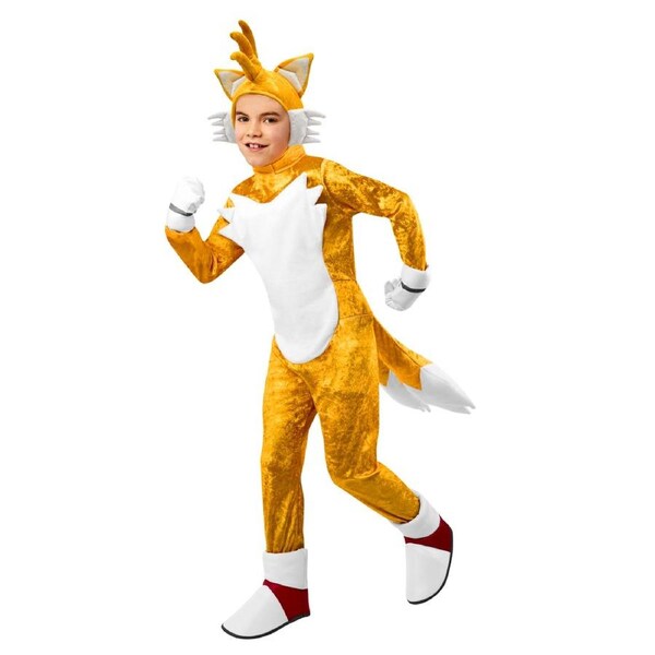 Tails 'Sonic The Hedgehog' Deluxe Boys Dress Up Halloween Costume L