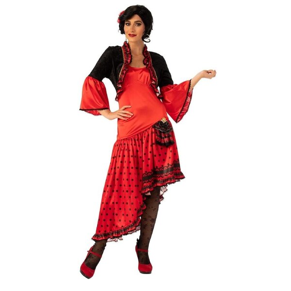 Rubies Spanish Dancer Women's Dress Up Halloween Party Costume Outfit L