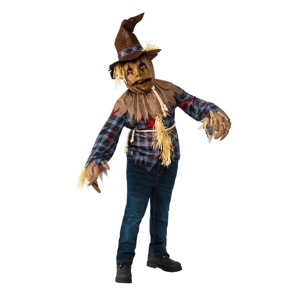Rubies Scarecrow Boys/Kids Dress Up Halloween Party Costume Scary Outfit L