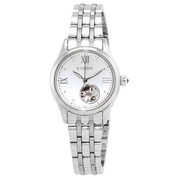 Citizen Luna Stainless Steel Open Heart Dial Automatic PR1040-88A 50M Mens Watch