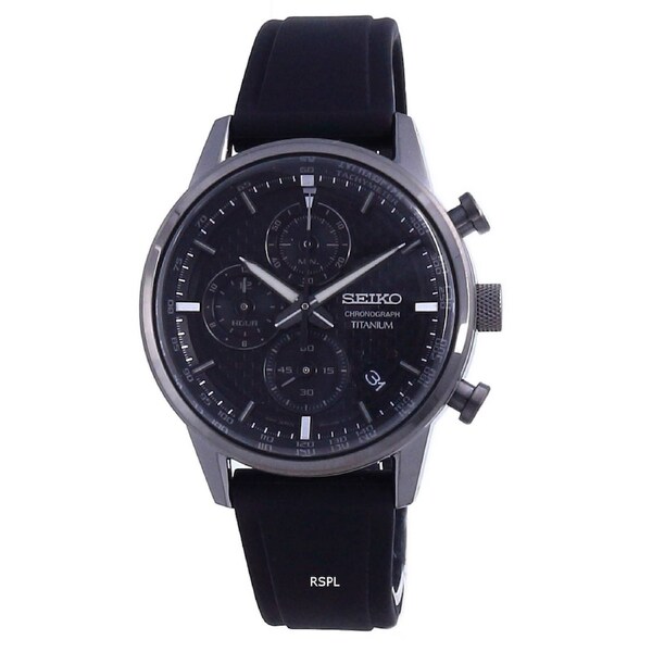 Seiko Discover More Chronograph Titanium Tachymeter SSB393P1 100M Mens Watch