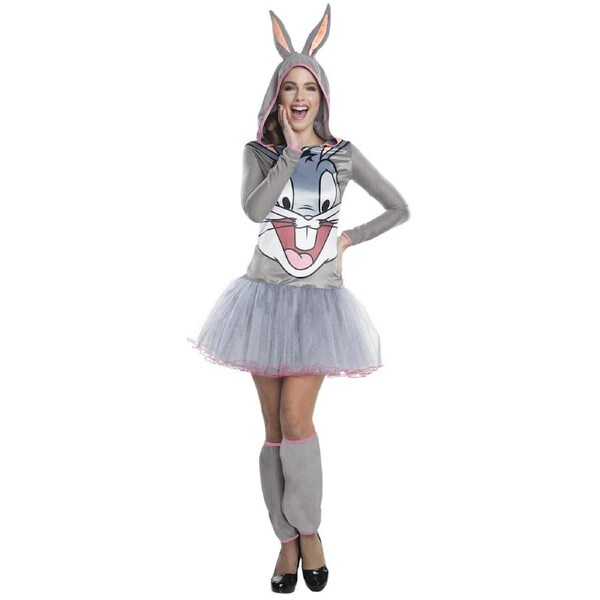 Rubies Bugs Bunny Hooded Tutu Dress Adults/Womens Party Costume Outfit M