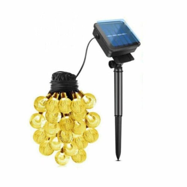 Solar Globe String Lights Fairy Outdoor Festoon Party Garden Decor - 100 to 200 LED 12M 100LED