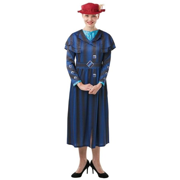 Disney Mary Poppins Returns Deluxe Womens Dress Up Party Costume Outfit S