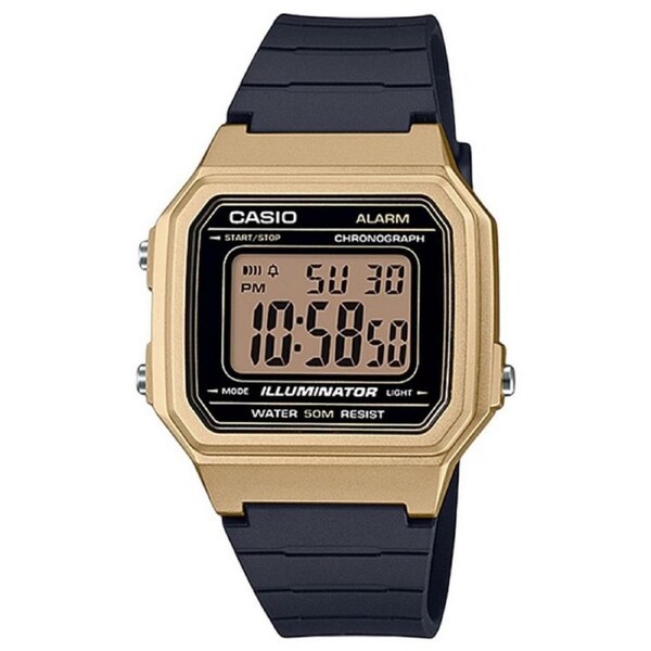 Casio Digital Alarm Chronograph Stopwatch Backlight W-217HM-9AV 50M Mens Watch