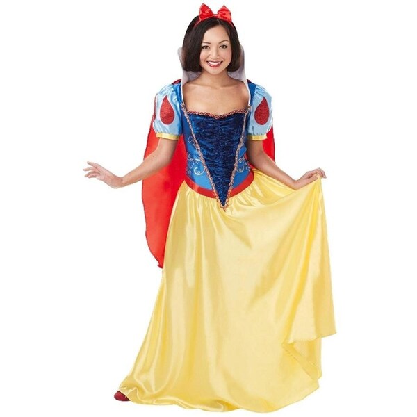 Disney Snow White Deluxe Womens Dress Up Halloween Party Costume Outfit L