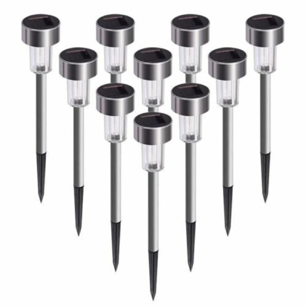 Waterproof Solar Lights Garden Lawn Outdoor Ground LED Light Path Pathway Lamps 10pcs