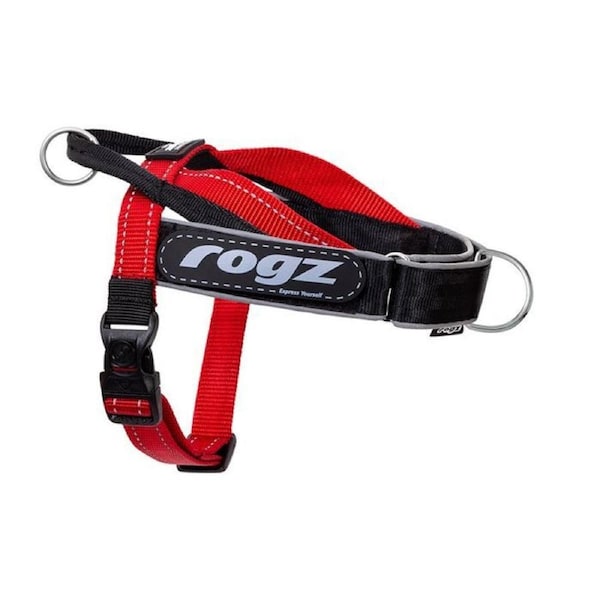 Rogz Small Red Letz Go Personalised Harness for Dogs