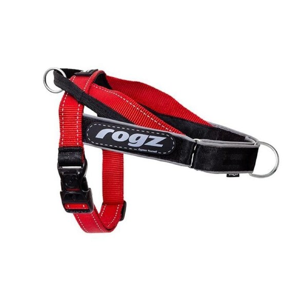 Rogz Medium Red Letz Go Personalised Harness for Dogs