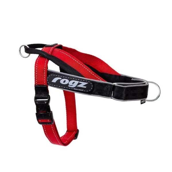 Rogz Medium/Large Red Letz Go Personalised Harness for Dogs