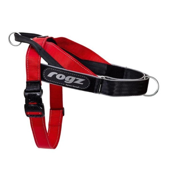 Rogz X-Large Red Letz Go Personalised Harness for Dogs