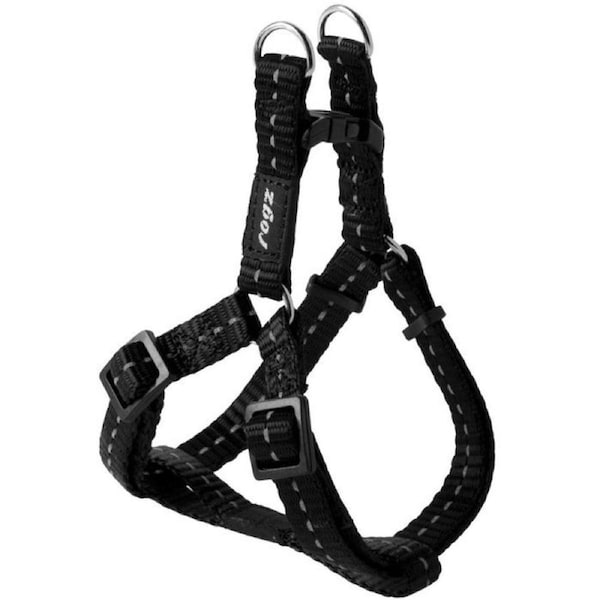 Rogz Small Black Step In Nylon Harness for Dogs