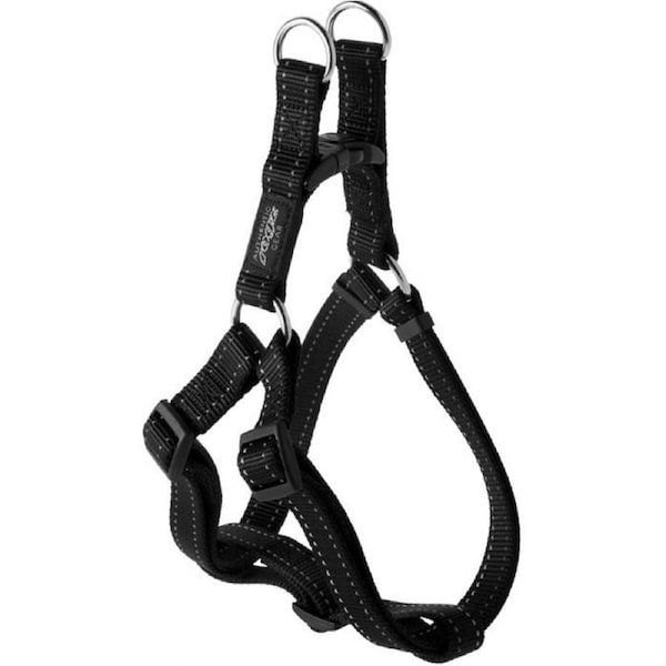 Rogz Large Black Step In Nylon Harness for Dogs
