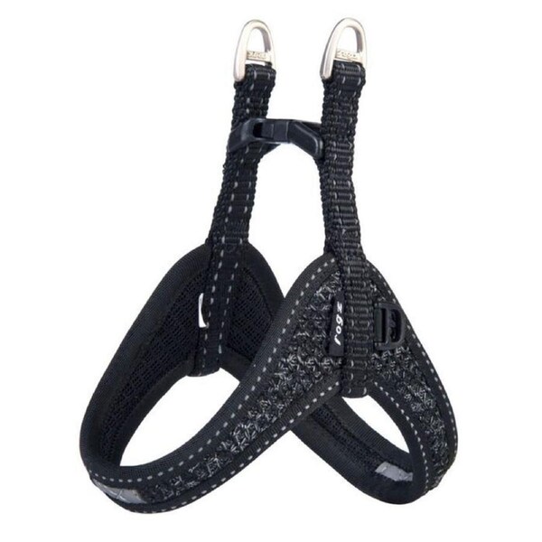 Rogz XX-Small Black Fast Fit Utility Harness for Dogs