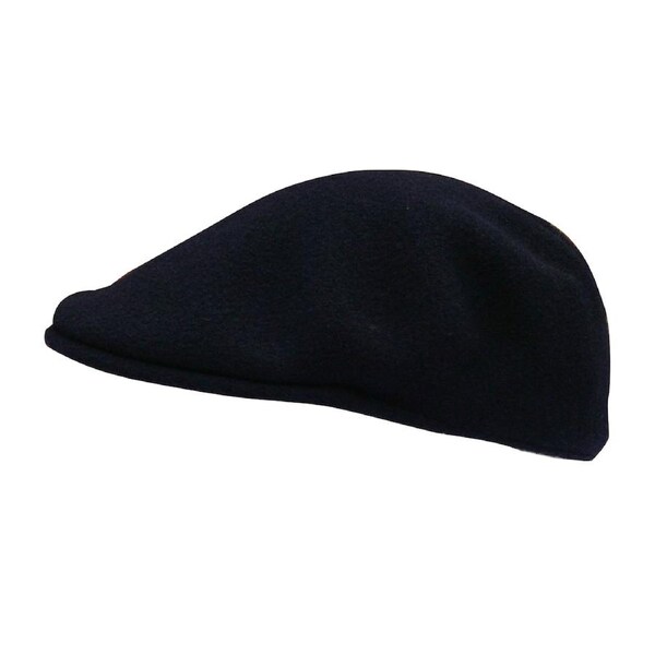 KANGOL 504 Wool Ivy Cap Mens Warm Winter Flat Classic Hat - Dark Blue (Navy) M