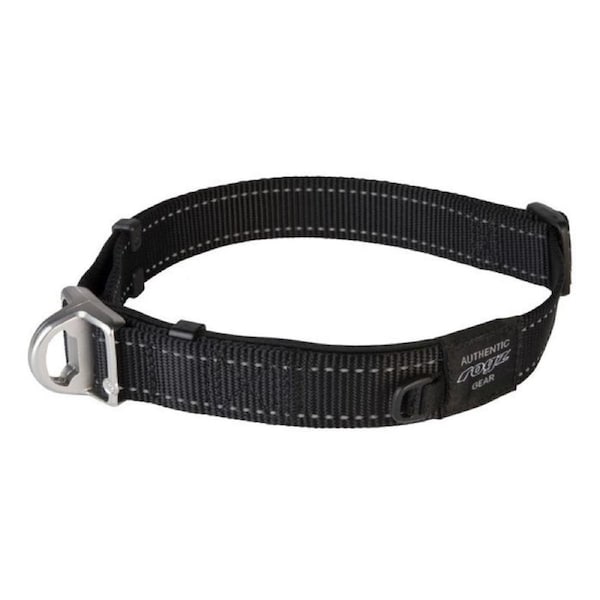 Rogz X-Large Black Safety Clip Utility Collar for Dogs