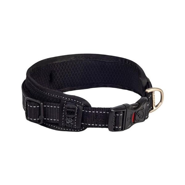 Rogz Black X-Large 25mm Thick x 37cm to 54cm Padded Collar for Dogs
