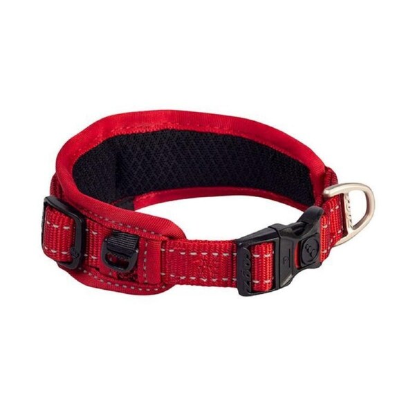 Rogz Red Large 20mm Thick x 30cm to 42cm Padded Collar for Dogs