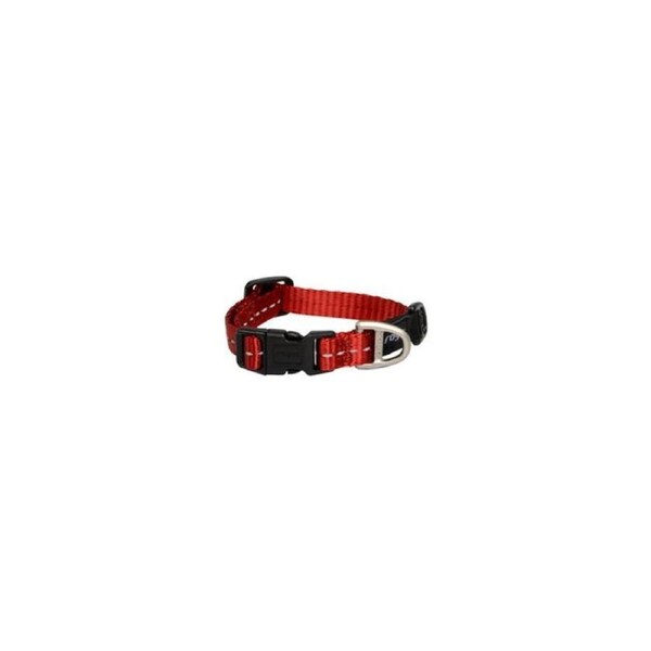 Rogz Red X-Small 11mm Wide x 16cm to 22cm Classic Utility Collar for Dogs & Puppies