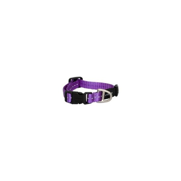 Rogz Purple X-Small 11mm Wide x 16cm to 22cm Classic Utility Collar for Dogs & Puppies