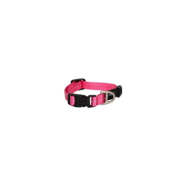 Rogz Pink X-Small 11mm Wide x 16cm to 22cm Classic Utility Collar for Dogs & Puppies