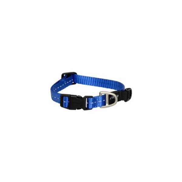 Rogz Blue Small 11mm Wide x 20cm to 31cm Classic Utility Collar for Dogs & Puppies