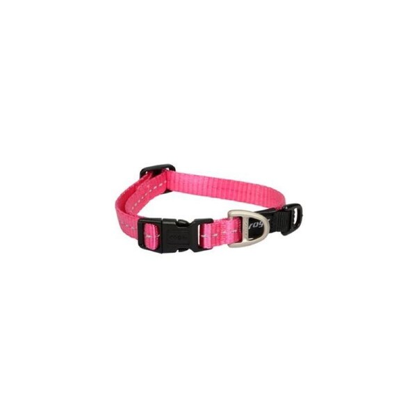 Rogz Pink Small 11mm Wide x 20cm to 31cm Classic Utility Collar for Dogs & Puppies