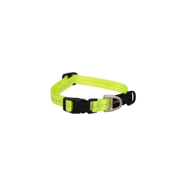 Rogz Yellow Small 11mm Wide x 20cm to 31cm Classic Utility Collar for Dogs & Puppies