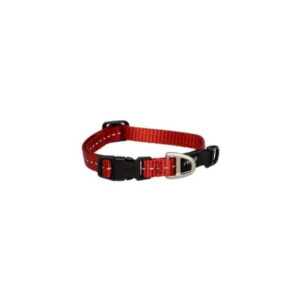 Rogz Red Small 11mm Wide x 20cm to 31cm Classic Utility Collar for Dogs & Puppies