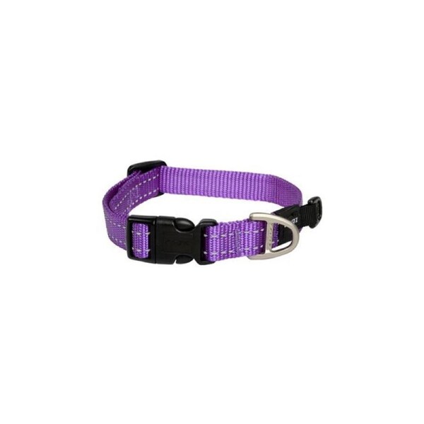 Rogz Purple Medium 16mm Wide x 26cm to 40cm Classic Utility Collar for Dogs & Puppies